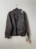 Vintage Men’s Lambskin Leather Bomber Jacket