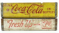 Coca-Cola + 7-Up Wood Trays