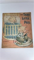 Vintage Three Little Pigs linen book