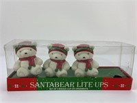 Vintage Santabear Lite-Up Ornaments