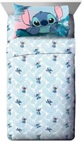 Disney Lilo & Stitch Floral Fun Queen Sheet Set -