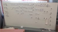 Double sided pegboard store display