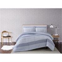 Truly Grey Multi Stripe Comforter Set, One Size$82