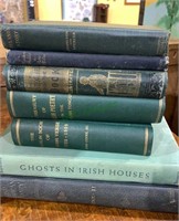 7 Vintage hard back books, including ghost in