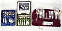 ASSORTED MOTHER-OF-PEARL HANDLED FLATWARE