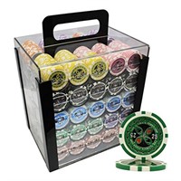 MRC 1000pcs Ultimate Laser Poker Chips Set with Ac