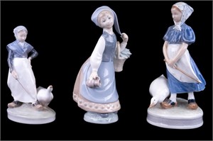 Lladro and Royal Copenhagen Figurines (3)