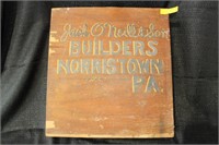 Jack O'Neil and Son Builders Box with Contents