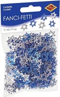 Fanci-Fetti Star Of David (blue & silver) Party Ac