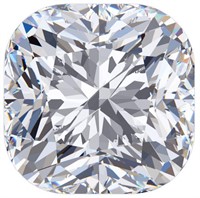 Cushion 2.51 carats F VS1 Certified Lab Diamond