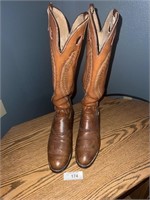 PAIR OF OLATHE COWBOY BOOTS SIZE 12B, MADE IN USA