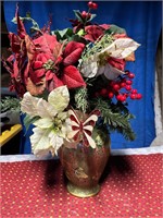 Christmas Flower & Vase