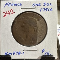 1791-A FRANCE 1 SOL