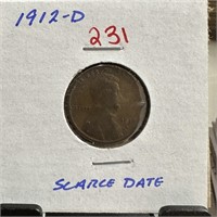 1912-D WHEAT PENNY CENT SCARCE DATE
