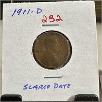 1911-D WHEAT PENNY CENT SCARCE DATE