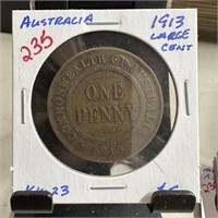 1913 LARGE CENT AUSTRALIA COIN