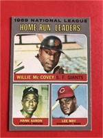 1970 Topps Hank Aaron Willie McCovey Lee May