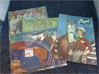 1917, 1942 & 1951 TOURNAMENT OF ROSES MAGAZINES,