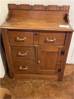 wooden commode