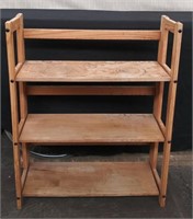 Wooden Folding Shelf Unit