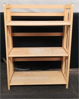 Wooden Folding Shelf Unit 28" x 12 1/2" x 37 3/4"H