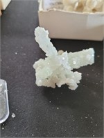 PREHNITE CALCITE CRYSTAL MINERAL FORMATION