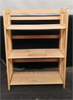 Wooden Folding Shelf Unit 28" x 12 1/2" x 37 3/4"H