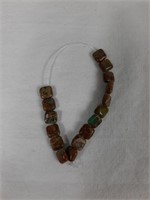 16 PCS JASPER PENDANT/ BEADS WHICH SUSTAINS AND