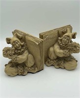 1962 universal statue jester bookends