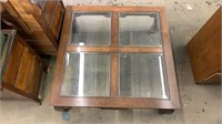 Coffee Table with 4 Glass Tiles