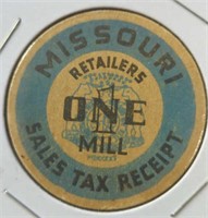 Missouri sales tax receipt 1 mil