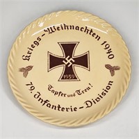 1939 GERMAN 79TH INFANTRY CHRISTMAS GIFT PLATE