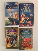 4 Disney VHS Movies