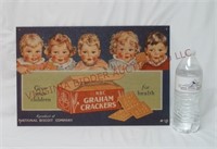 National Biscuit Co Graham Cracker Metal Sign