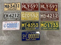 Selection 10 US Number Plates