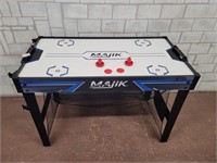 Air hockey table! Awesome for small areas and kids