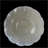 Moonstone Clear Opalescent Ruffle Serving Bowl