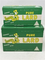 -2 pure lard boxes from Danville, Kentucky