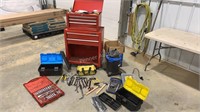 Tool Box, Sockets, Ratcheting Wrenches, Organizer