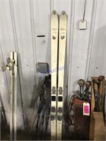 Cross country skis and poles