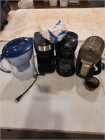COFFEE POTS AND WATER PITCHER