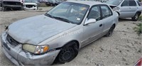 2001 Toyt Corolla 1NXBR12E11Z538371 Abandoned