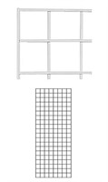 2' X 5' Wire Grid Panel - White