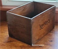Lowneys premium bitter chocolate advertising box