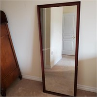 Vintage Mahogany Framed Large Wall Mirror
