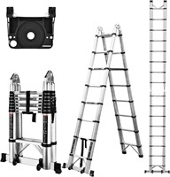 $150  HBTower 16.5 Ft Telescoping Ladder, Aluminum