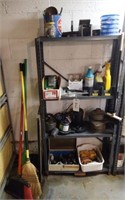 SUMP PUMPS- BROOMS AND MORE- CONTENTS ON SHELF-