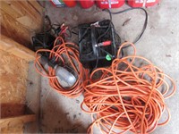 Battery chargers and extension cords