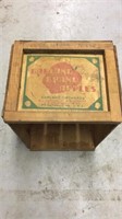 Garland brand apples wooden box