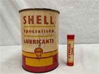 Shell 5 lb grease tin & Retinax A lubricant stick
